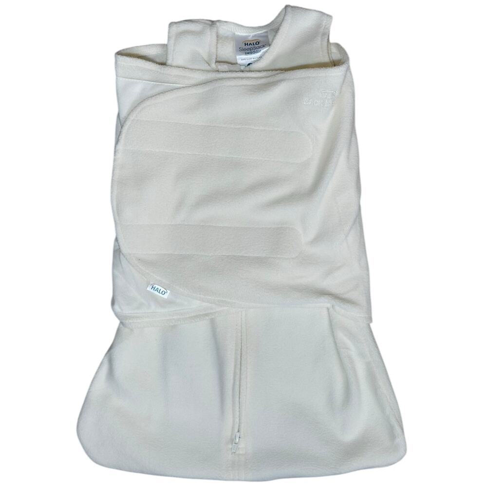Halo SleepSack Swaddle Newborn Baby Infant 0-3‎ Months White Unisex Cozy Snuggle